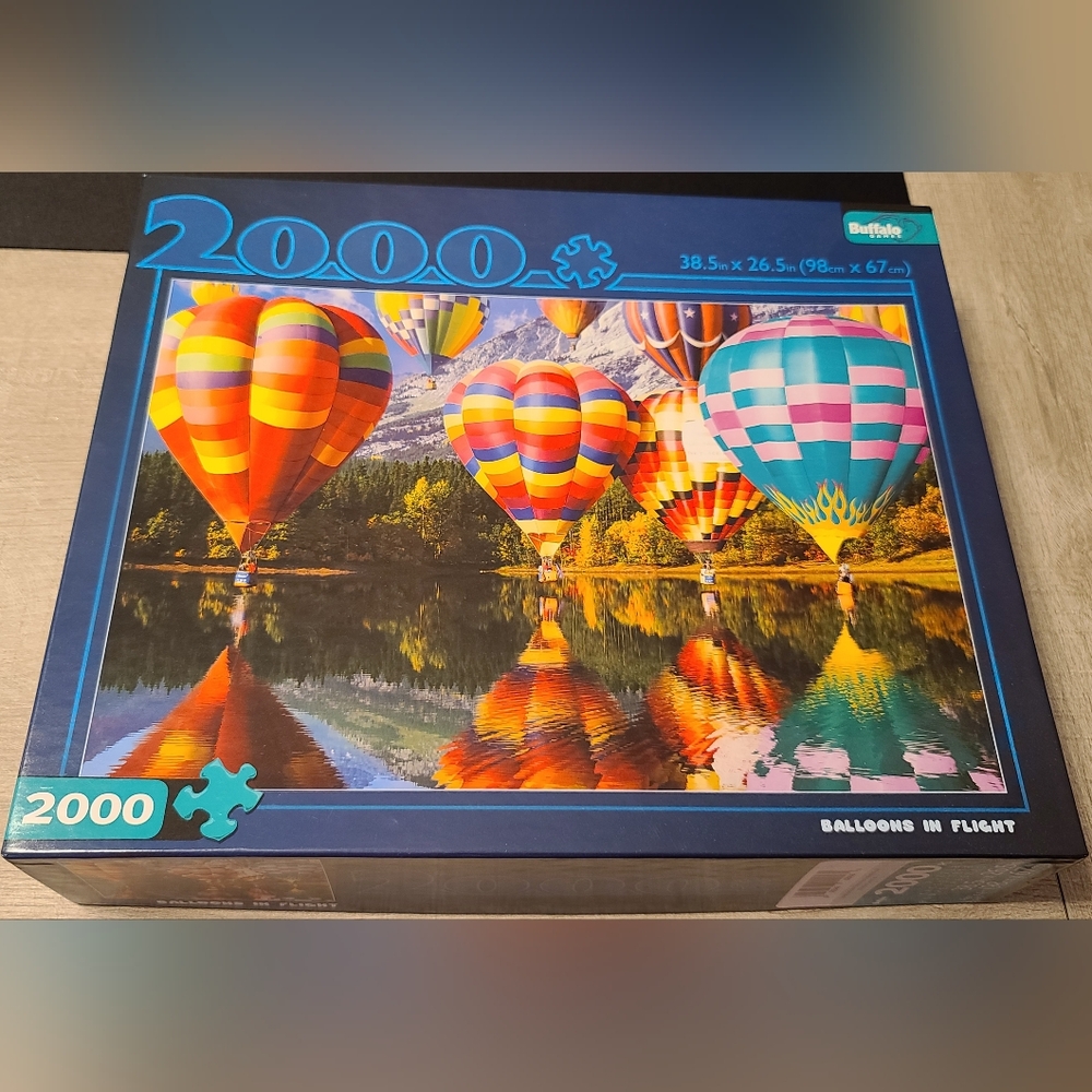 "Balloons in Flight" 2,000 Piece Jigsaw Puzzle with Puzzle Poster